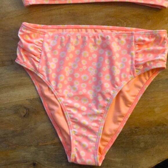 NWT! Cabana Del Sol Neon Bikini with Floral Print Size Large - Picture 4 of 11